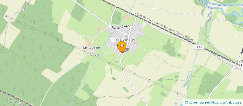 localisation de l'entreprise MONSIEUR JEAN BAPTISTE NAVARRE  VILLIERS-VINEUX