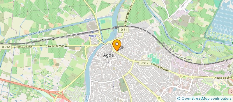 localisation de l'entreprise MONSIEUR JEAN-BAPTISTE NUMERIN  AGDE