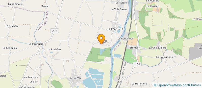 localisation de l'entreprise MONSIEUR JEAN-BAPTISTE OLIVIER  SAINT-MALO-DE-PHILY