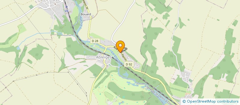 localisation de l'entreprise MONSIEUR JEAN-BAPTISTE OZENNE  ABLEIGES