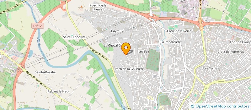 localisation de l'entreprise MONSIEUR JEAN BAPTISTE PAILLET  BEZIERS