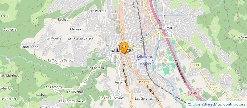 localisation de l'entreprise MONSIEUR JEAN-BAPTISTE PITTET à SALLANCHES