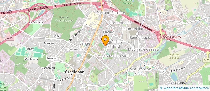 localisation de l'entreprise MONSIEUR JEAN-BAPTISTE POETE  GRADIGNAN