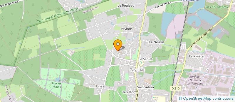 localisation de l'entreprise MONSIEUR JEAN-BAPTISTE POIRIEUX à BLANQUEFORT