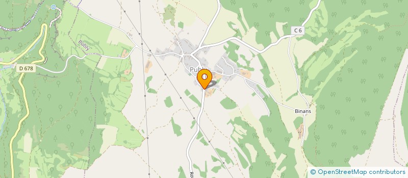 localisation de l'entreprise MONSIEUR JEAN BAPTISTE POMMIER  PUBLY