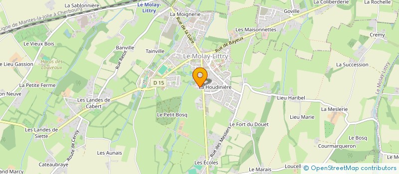 localisation de l'entreprise MONSIEUR JEAN-BAPTISTE PORTELETTE  LE MOLAY-LITTRY