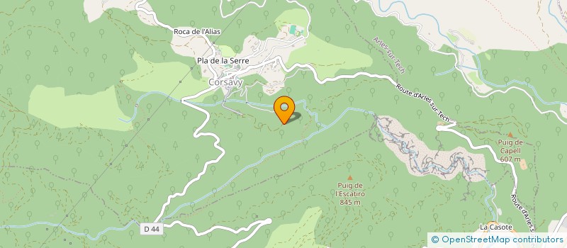 localisation de l'entreprise MONSIEUR JEAN BAPTISTE PUIG  CORSAVY