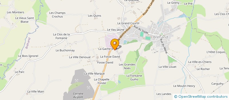 localisation de l'entreprise MONSIEUR JEAN-BAPTISTE QUINIO  BREHAND