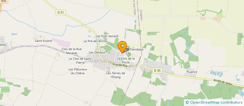 localisation de l'entreprise MONSIEUR JEAN-BAPTISTE RABANY  SELLES-SUR-CHER