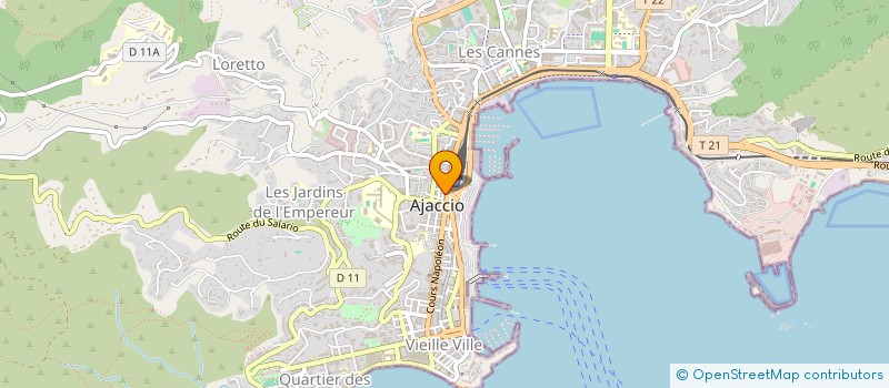 localisation de l'entreprise MONSIEUR JEAN-BAPTISTE RAFFALLI à AJACCIO