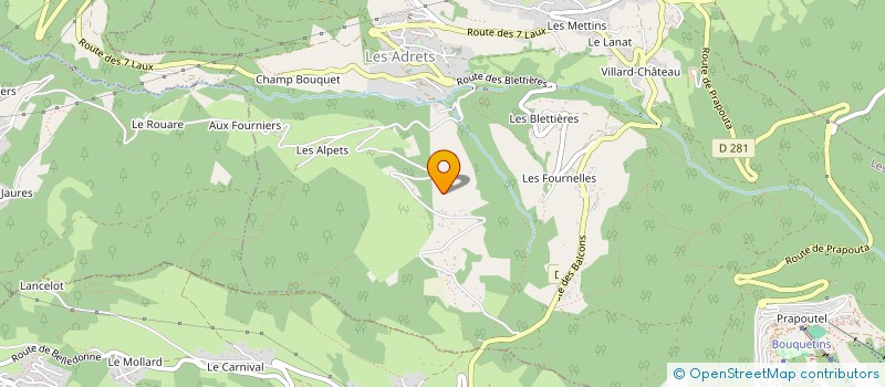 localisation de l'entreprise MONSIEUR JEAN-BAPTISTE RAMON  LES ADRETS