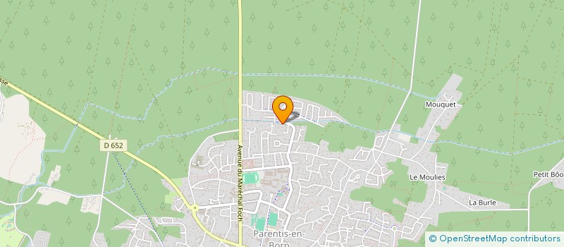 localisation de l'entreprise MONSIEUR JEAN BAPTISTE RAYNAUD  PARENTIS-EN-BORN