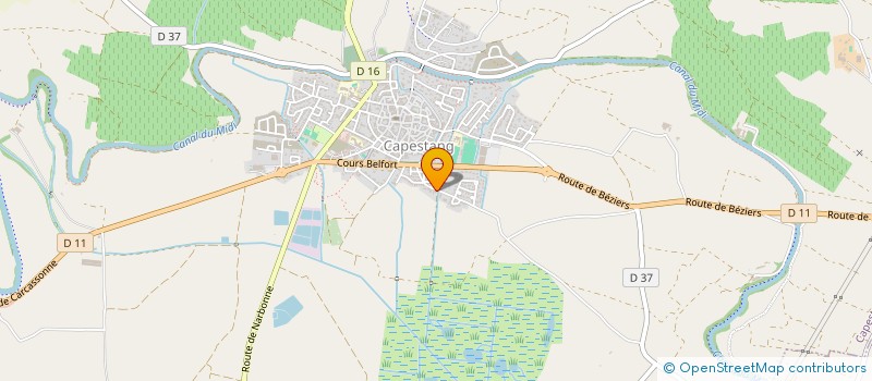 localisation de l'entreprise MONSIEUR JEAN-BAPTISTE RAYNIER  CAPESTANG