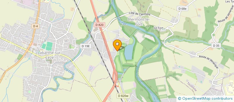 localisation de l'entreprise MONSIEUR JEAN-BAPTISTE REILLES  CLERMONT-LE-FORT