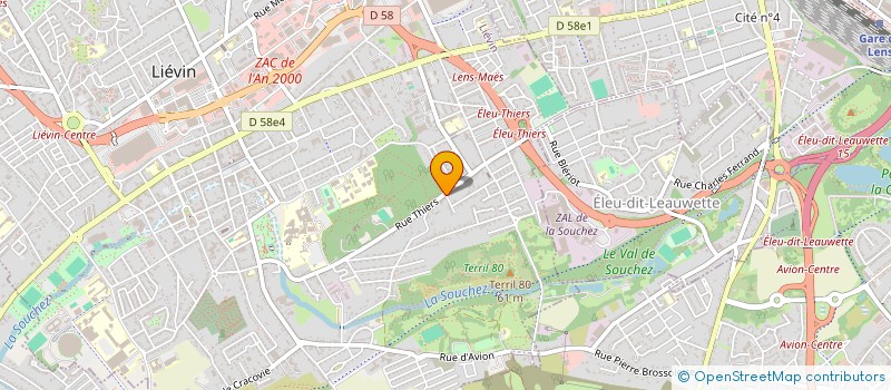 localisation de l'entreprise MONSIEUR JEAN-BAPTISTE RICHARD  LIEVIN