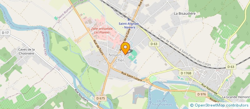localisation de l'entreprise MONSIEUR JEAN BAPTISTE ROBIN à NOYERS-SUR-CHER