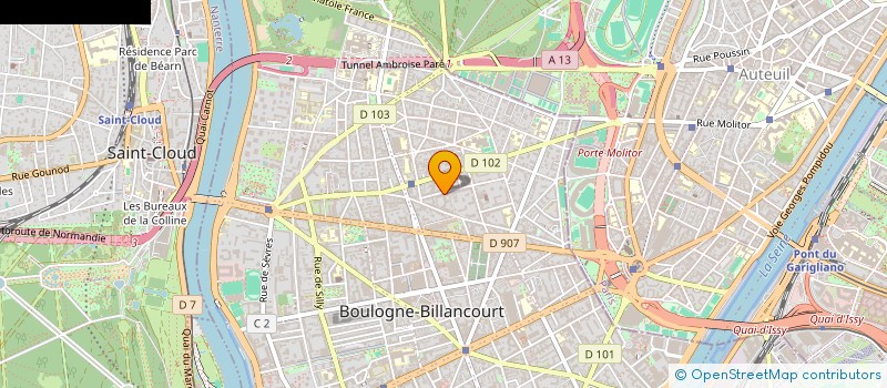 localisation de l'entreprise MONSIEUR JEAN-BAPTISTE RONSSIN  BOULOGNE-BILLANCOURT