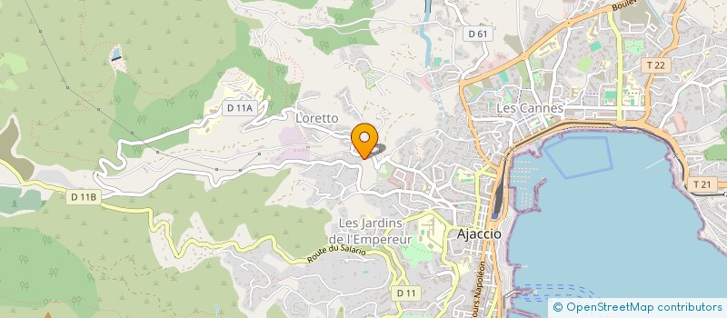 localisation de l'entreprise MONSIEUR JEAN BAPTISTE ROSSI à AJACCIO