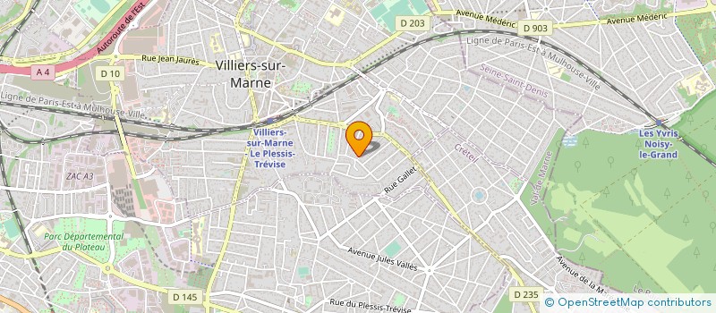 localisation de l'entreprise MONSIEUR JEAN BAPTISTE ROUX à VILLIERS-SUR-MARNE