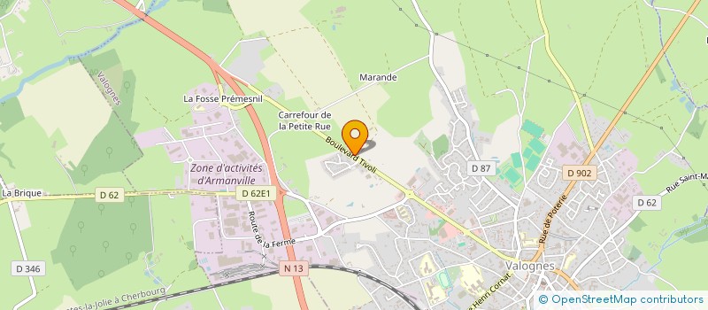 localisation de l'entreprise MONSIEUR JEAN-BAPTISTE SAMSON  VALOGNES