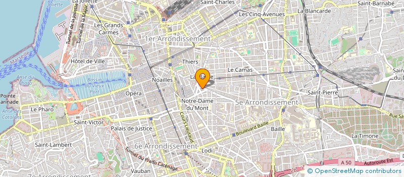 localisation de l'entreprise MONSIEUR JEAN-BAPTISTE SANDOZ à MARSEILLE