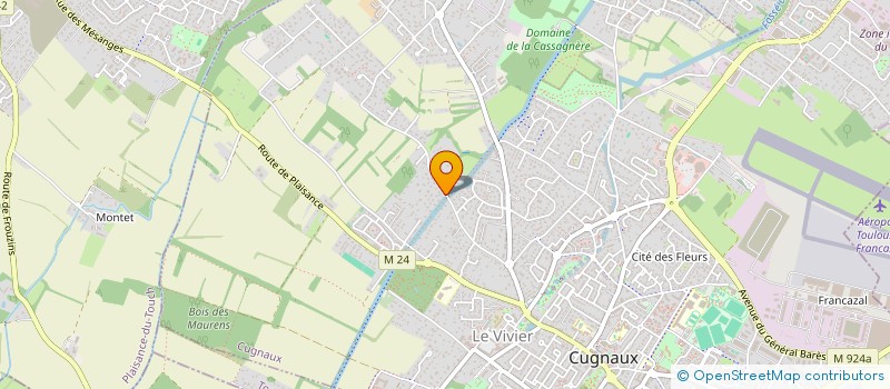 localisation de l'entreprise MONSIEUR JEAN-BAPTISTE SEIGNEURIE  CUGNAUX