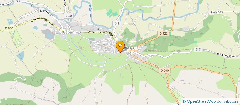 localisation de l'entreprise MONSIEUR JEAN-BAPTISTE STRUB  CORDES-SUR-CIEL