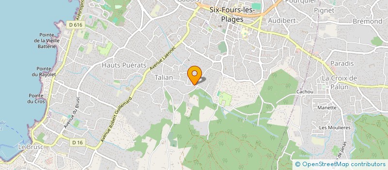 localisation de l'entreprise MONSIEUR JEAN-BAPTISTE SUZZONI à SIX-FOURS-LES-PLAGES