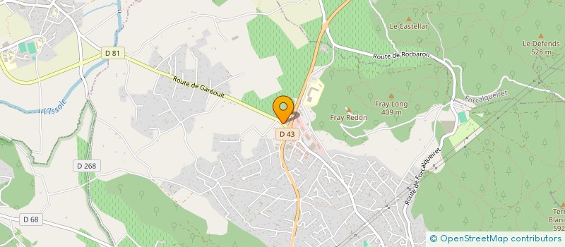 localisation de l'entreprise MONSIEUR JEAN BAPTISTE TETI  ROCBARON