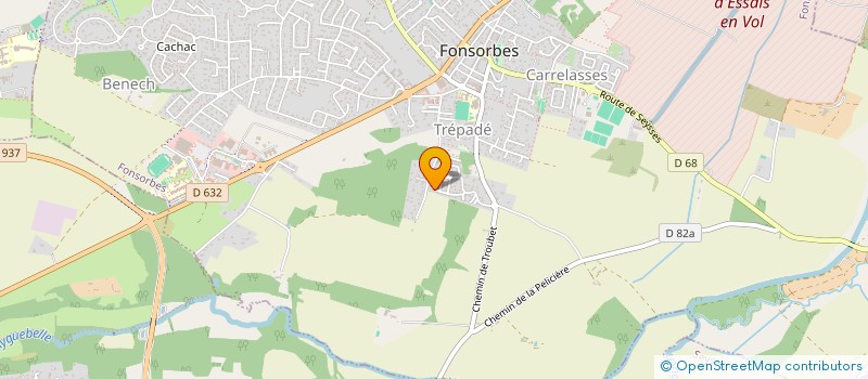 localisation de l'entreprise MONSIEUR JEAN-BAPTISTE TISSOT  FONSORBES