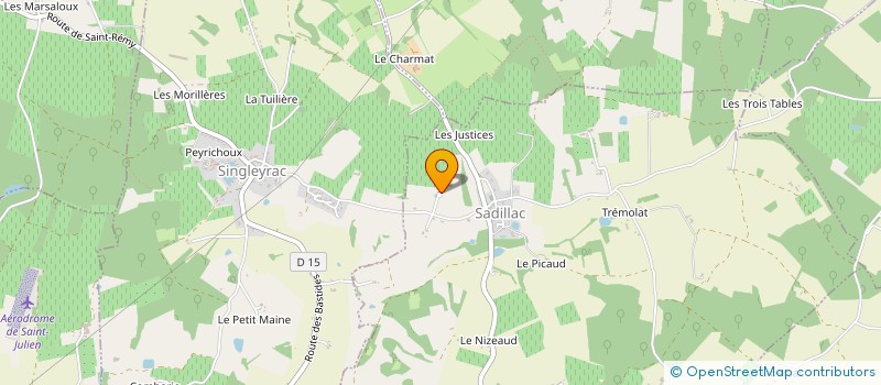 localisation de l'entreprise MONSIEUR JEAN BAPTISTE TRAVERSAC  SADILLAC