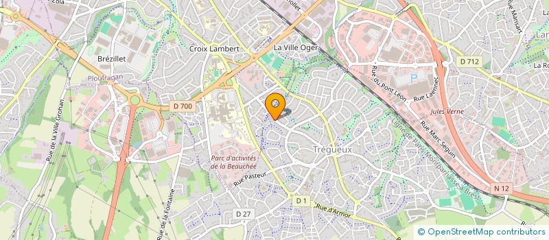 localisation de l'entreprise MONSIEUR JEAN-BAPTISTE TRONEL  TREGUEUX