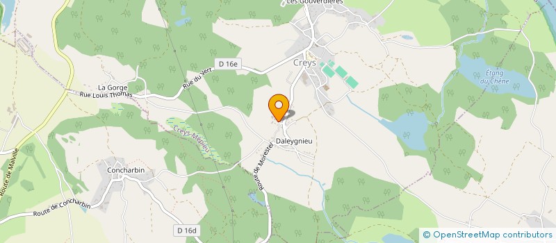 localisation de l'entreprise MONSIEUR JEAN-BAPTISTE VACHER  CREYS-MEPIEU