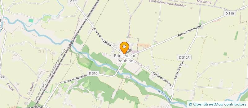 localisation de l'entreprise MONSIEUR JEAN-BAPTISTE VIDAL  BONLIEU-SUR-ROUBION