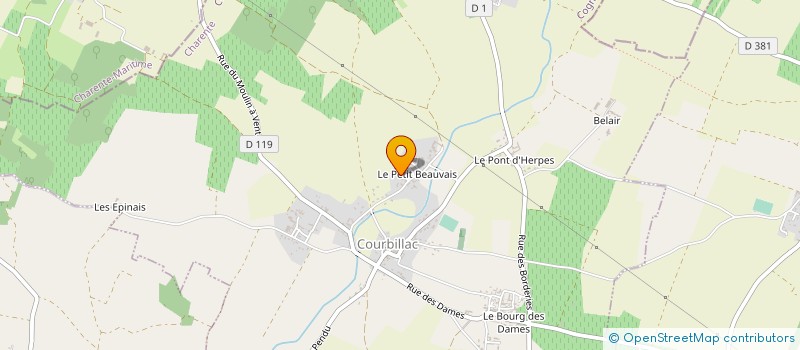 localisation de l'entreprise MONSIEUR JEAN-BAPTISTE VINCENT  COURBILLAC