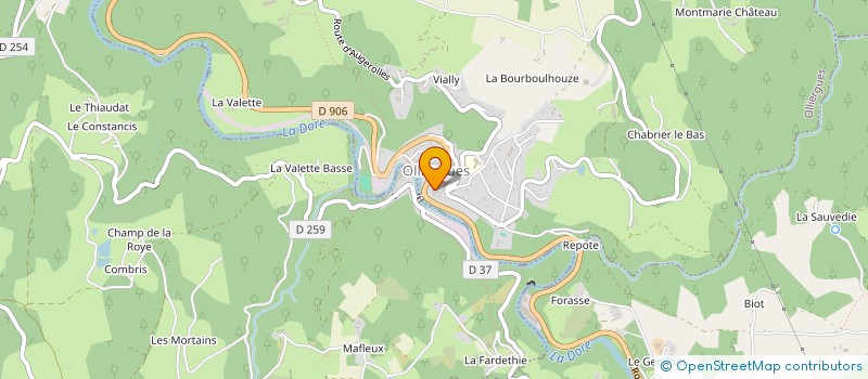 localisation de l'entreprise MONSIEUR JEAN BARATHON-CADELLE à OLLIERGUES