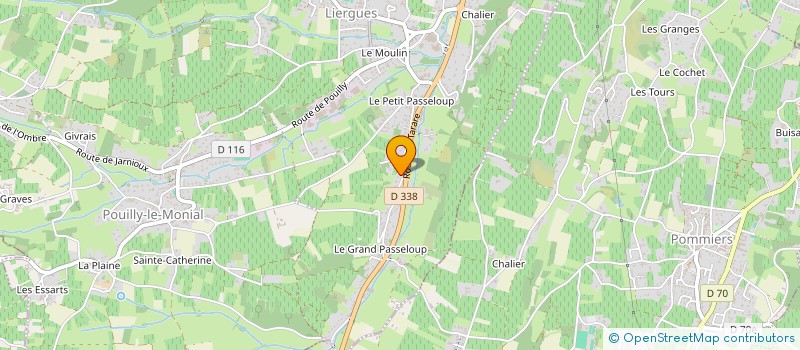 localisation de l'entreprise MONSIEUR JEAN BARATIN à PORTE-DES-PIERRES-DOREES
