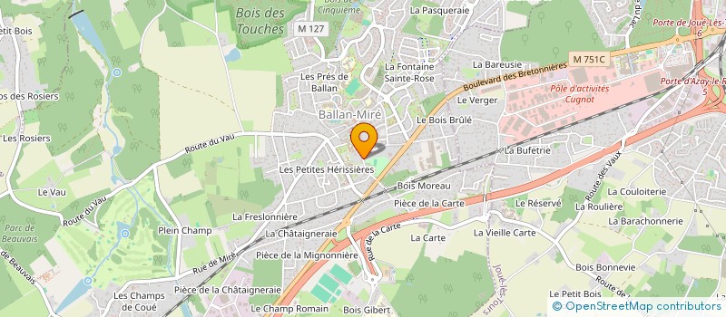 localisation de l'entreprise MONSIEUR JEAN BARBAUD à BALLAN-MIRE