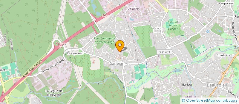 localisation de l'entreprise MONSIEUR JEAN BARBIE  CANEJAN