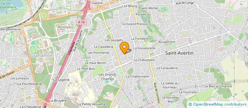 localisation de l'entreprise MONSIEUR JEAN BARBIER à SAINT AVERTIN