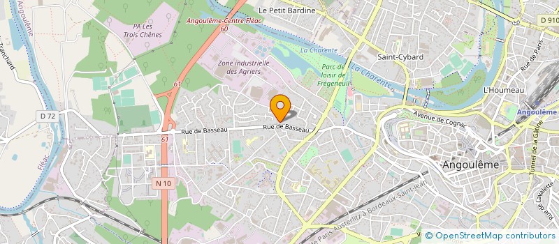 localisation de l'entreprise MONSIEUR JEAN BARBIER à ANGOULEME