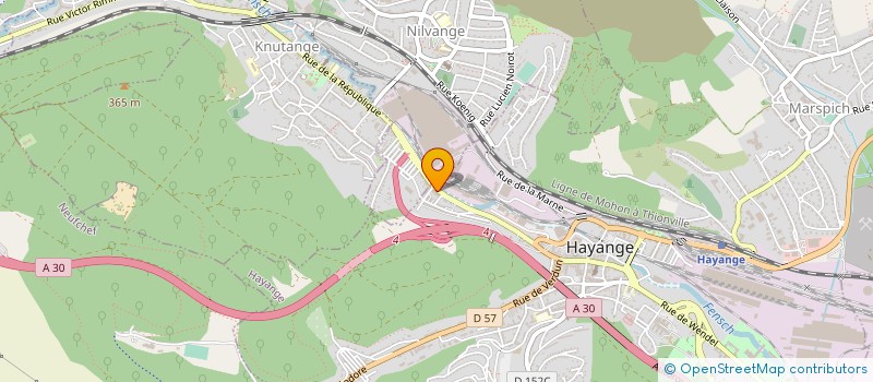 localisation de l'entreprise MONSIEUR JEAN BARBIER  HAYANGE