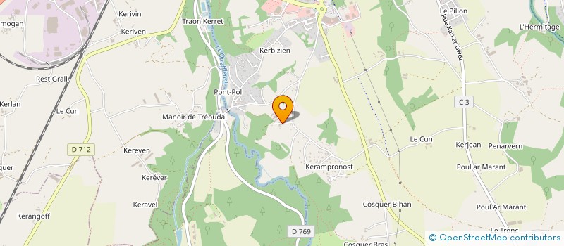 localisation de l'entreprise MONSIEUR JEAN BARBIER  PLOURIN-LES-MORLAIX