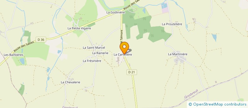 localisation de l'entreprise MONSIEUR JEAN BARBIER à GROSBREUIL