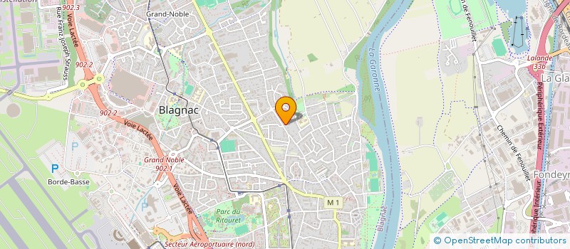 localisation de l'entreprise MONSIEUR JEAN BARDIN  BLAGNAC