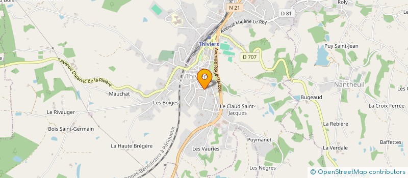 localisation de l'entreprise MONSIEUR JEAN BARDON à THIVIERS