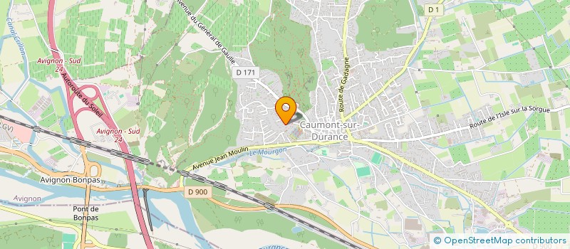 localisation de l'entreprise MONSIEUR JEAN BARET  CAUMONT-SUR-DURANCE