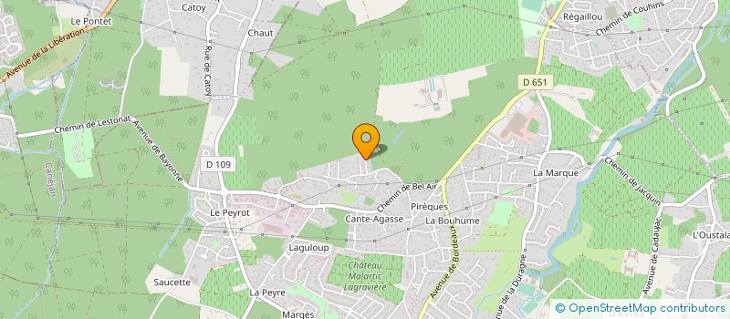 localisation de l'entreprise MONSIEUR JEAN BARGE  LEOGNAN