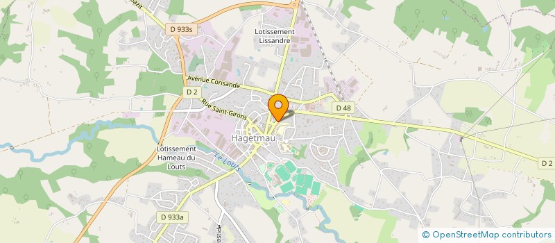 localisation de l'entreprise MONSIEUR JEAN BARICOS-CASALIS  HAGETMAU