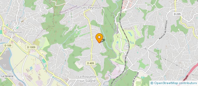 localisation de l'entreprise MONSIEUR JEAN BARJAVEL à LA ROQUETTE-SUR-SIAGNE